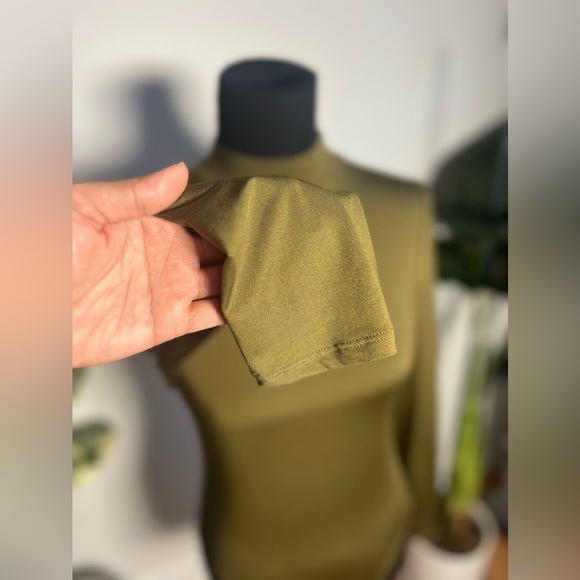 M Boutique, Seven Sisters, Long Sleeved Body Suit, Olive Green, Large - Picture 3 of 8